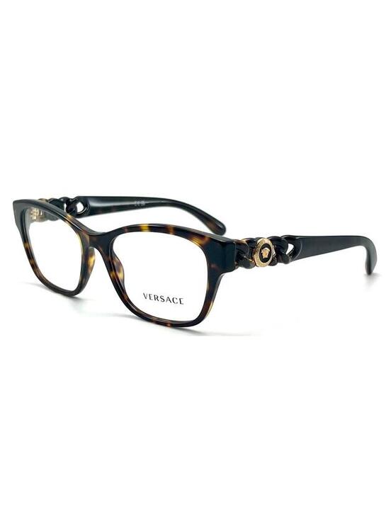 Versace Accessories - Versace Ve3306 108 Brown Havana Authentic Eyeglasses 54-17 140